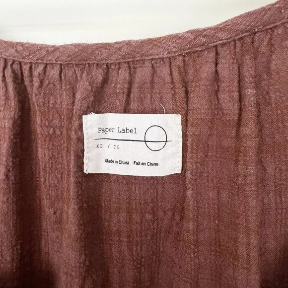 Anthropologie Layla Gauze Midi Maxi Dress Boho Coastal Oversized Peasant Tunic - Picture 7 of 14